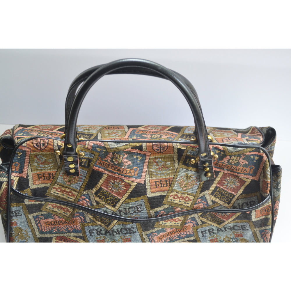 Vintage World Travel Carry-All Bag By Munro Tapestry