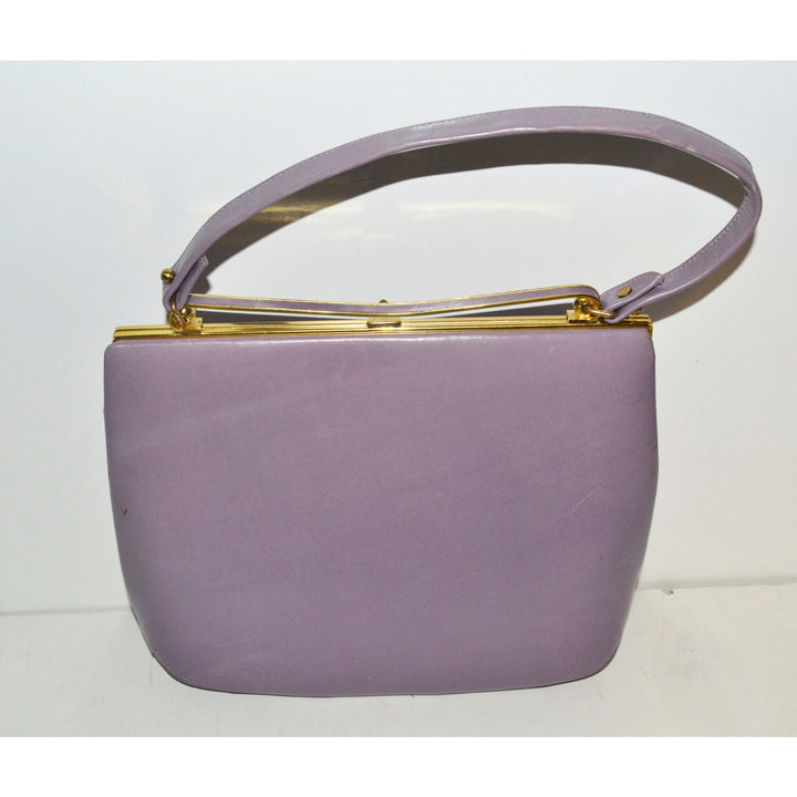 Vintage Lilac Leather Purse By Nicholas Reich 