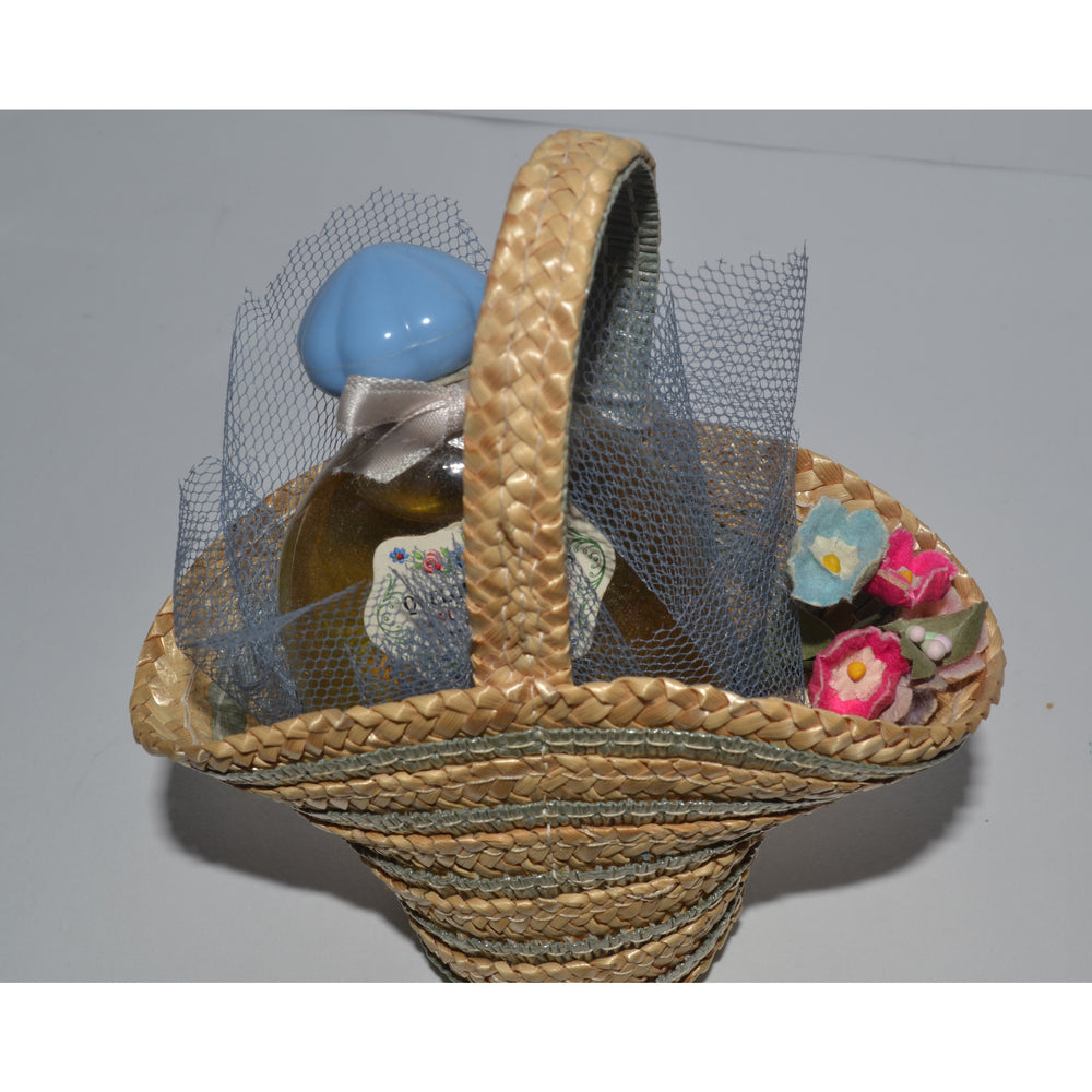 Vintage Quelques Fleurs Basket By Houbigant 