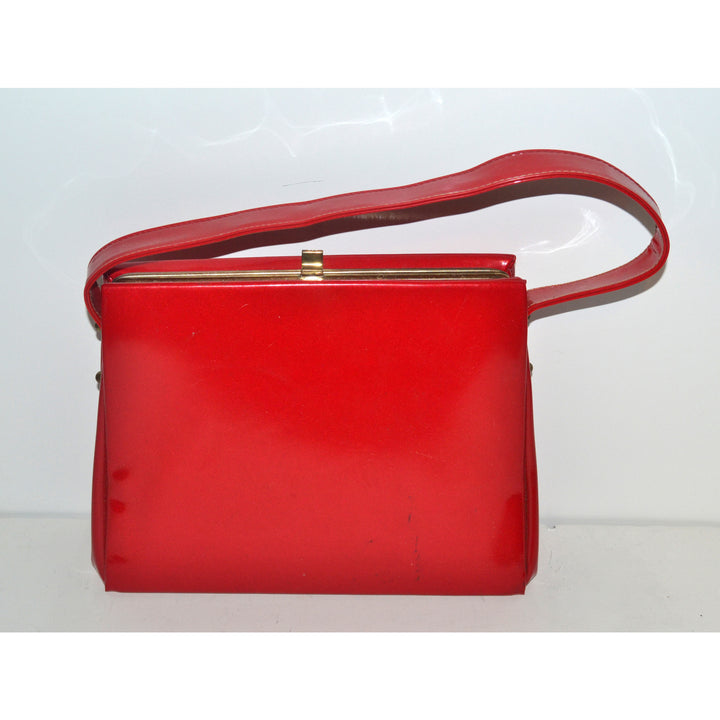 Vintage Candy Red Patent Leather Purse