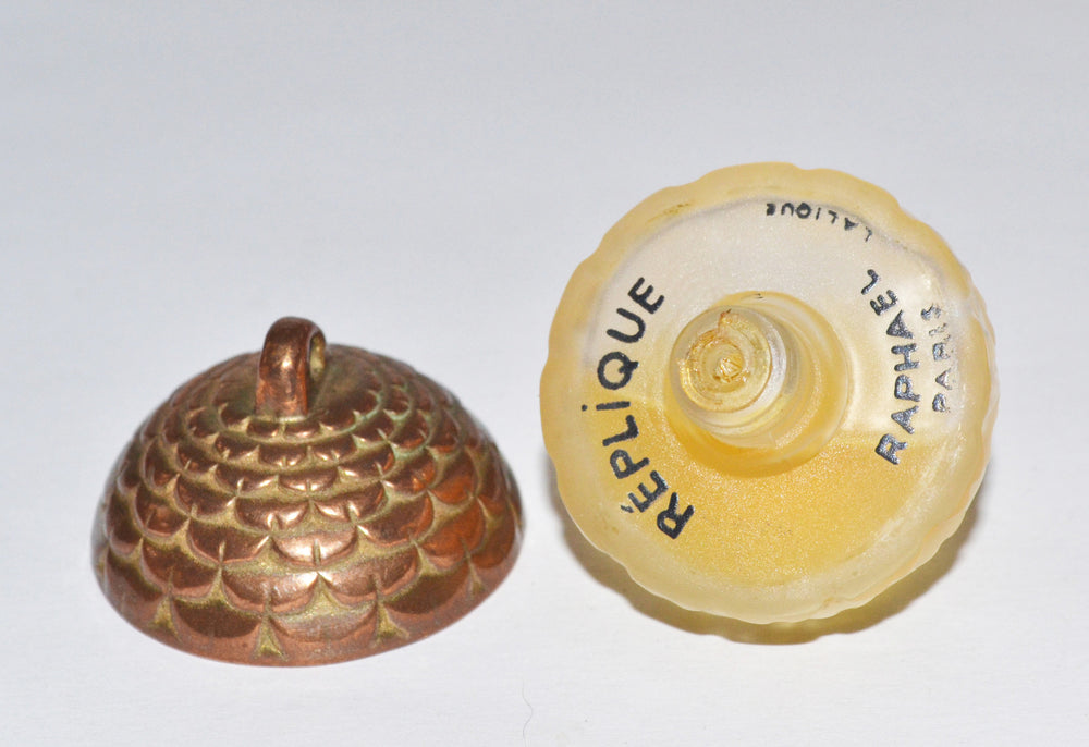 Vintage Replique Acorn Lalique Bottle By Raphael 