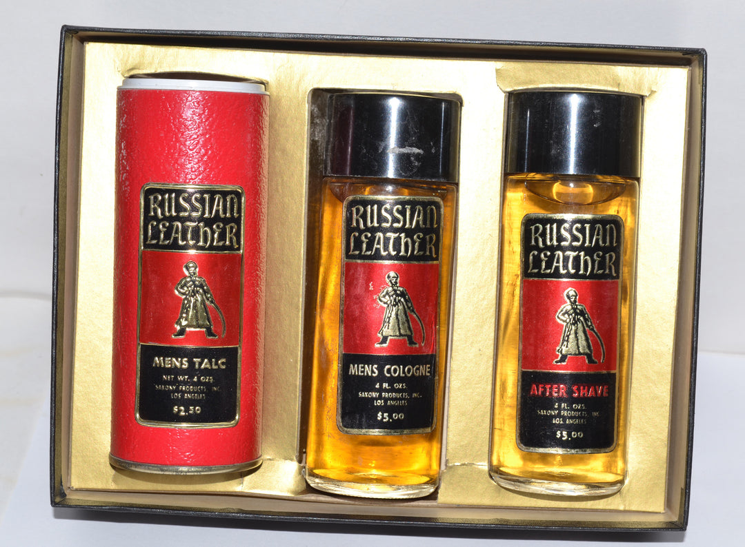 Prince Obolenski Russian Leather Mens Cologne Set