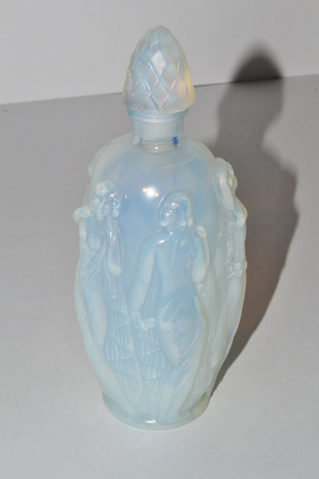 Vintage Sabino Nude Opalescent Glass Perfume Bottle