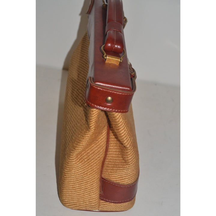 Vintage Vinyl Trimmed Doctor Purse