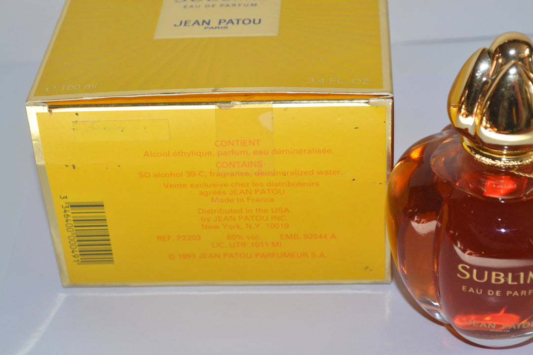 Vintage Sublime Eau De Parfum By Jean Patou