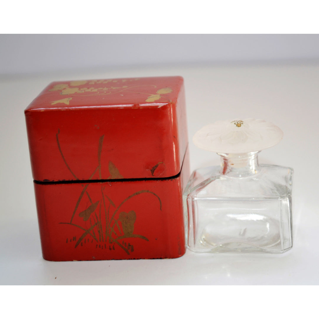 Vintage Vantine's Perfume Bottle & Laquered Box 