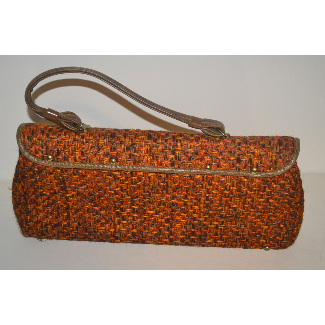 Vintage Woven Tweed Purse By Verdi 