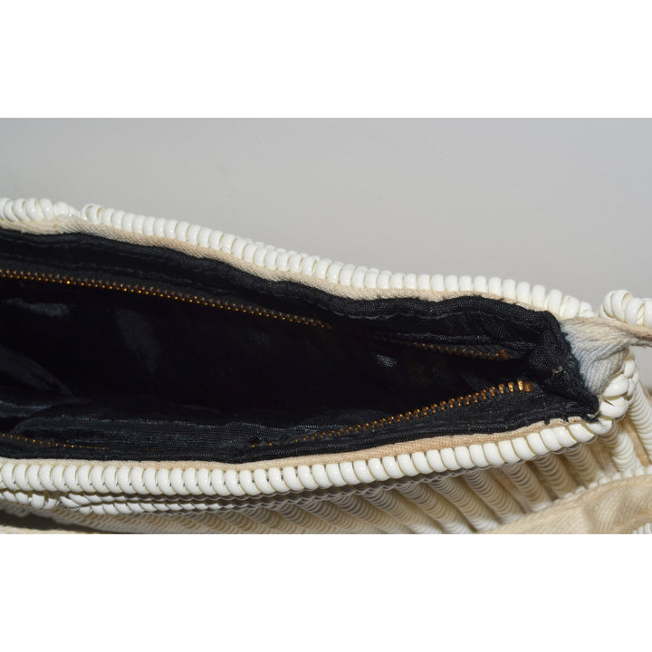 Vintage White Phone Cord Purse