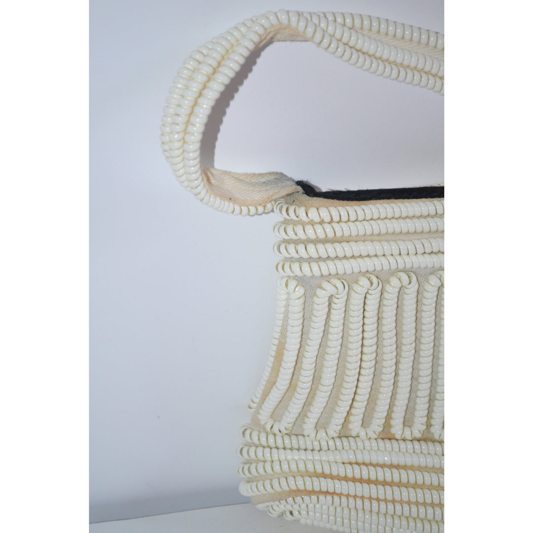 Vintage White Phone Cord Purse