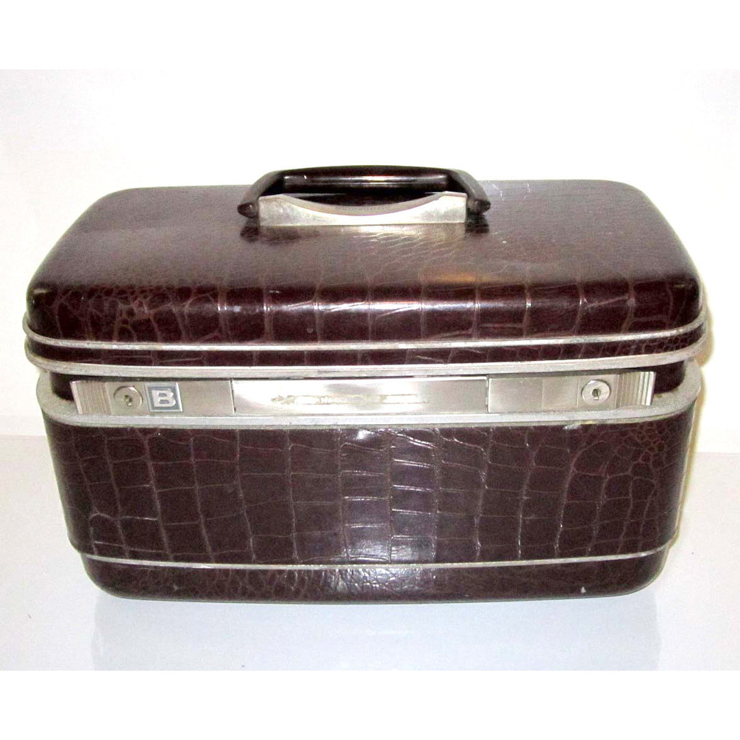 Vintage Faux Alligator Traincase By Samsonite 