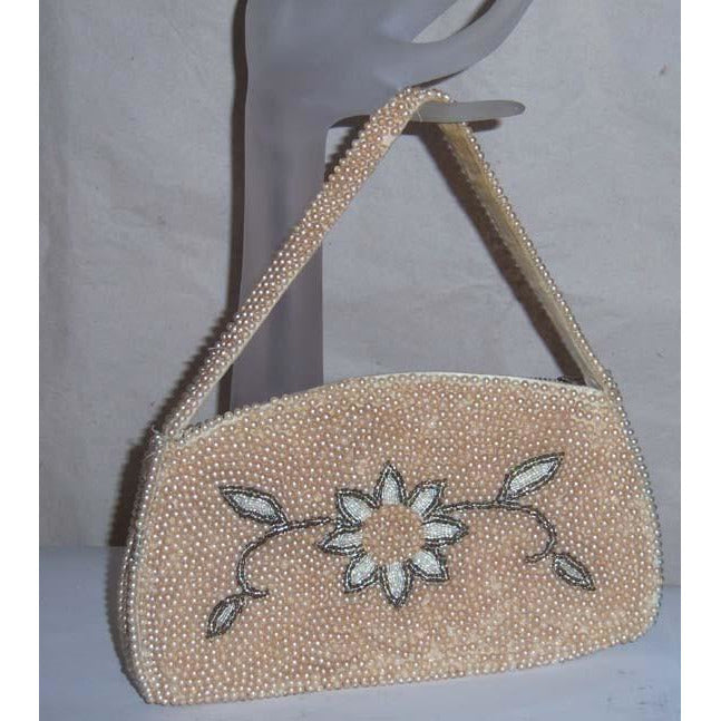 Vintage Pearl Beaded Evening Purse