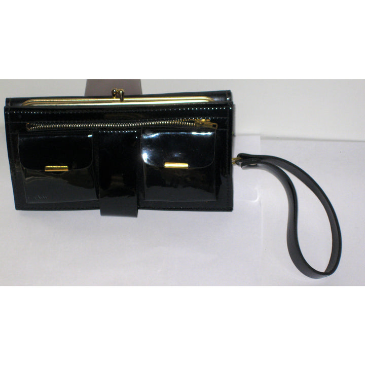 Vintage High Gloss Vinyl Wallet Wrist Purse