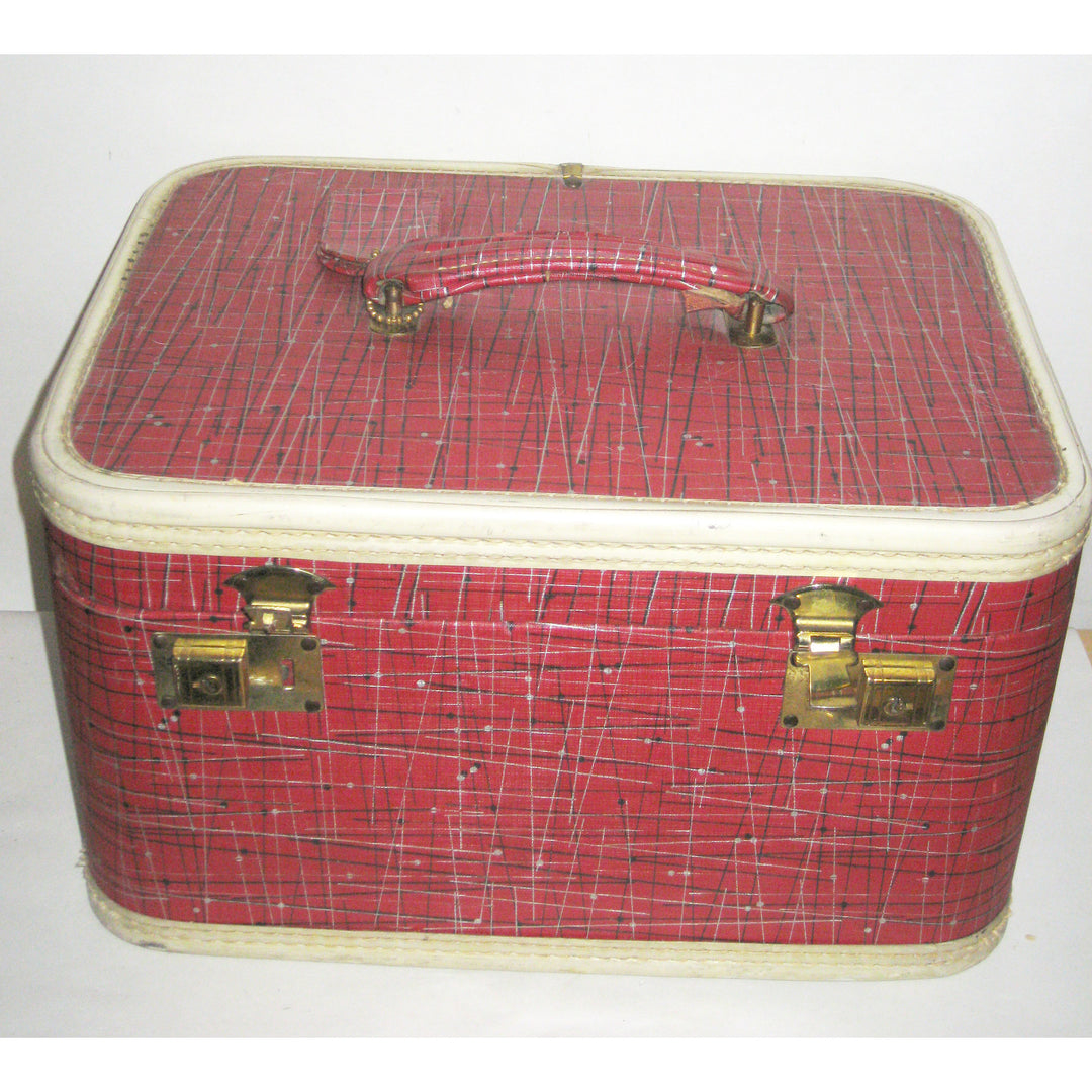 Vintage Mod Atomic Red Train Case