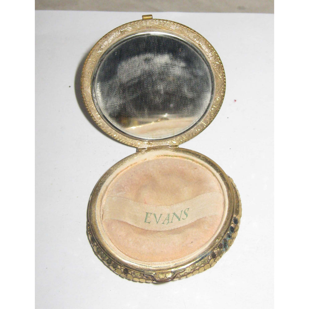 Vintage Ornate Mesh Compact By Evans 