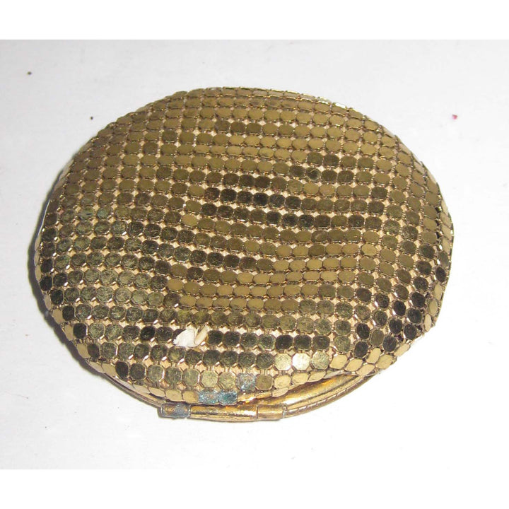 Vintage Ornate Mesh Compact By Evans 