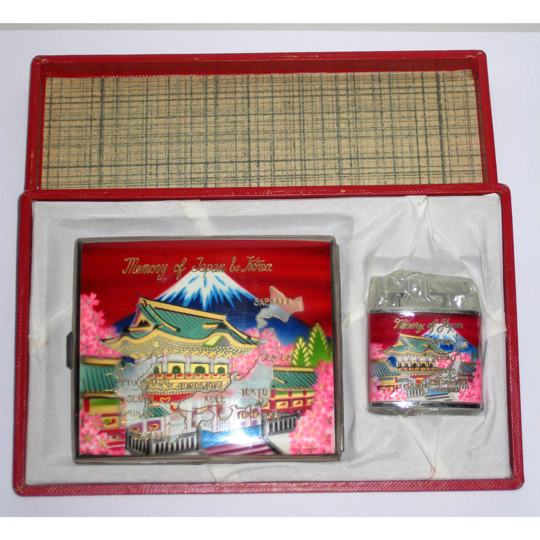 Vintage Memory Of Japan & Korea Cigarette Set