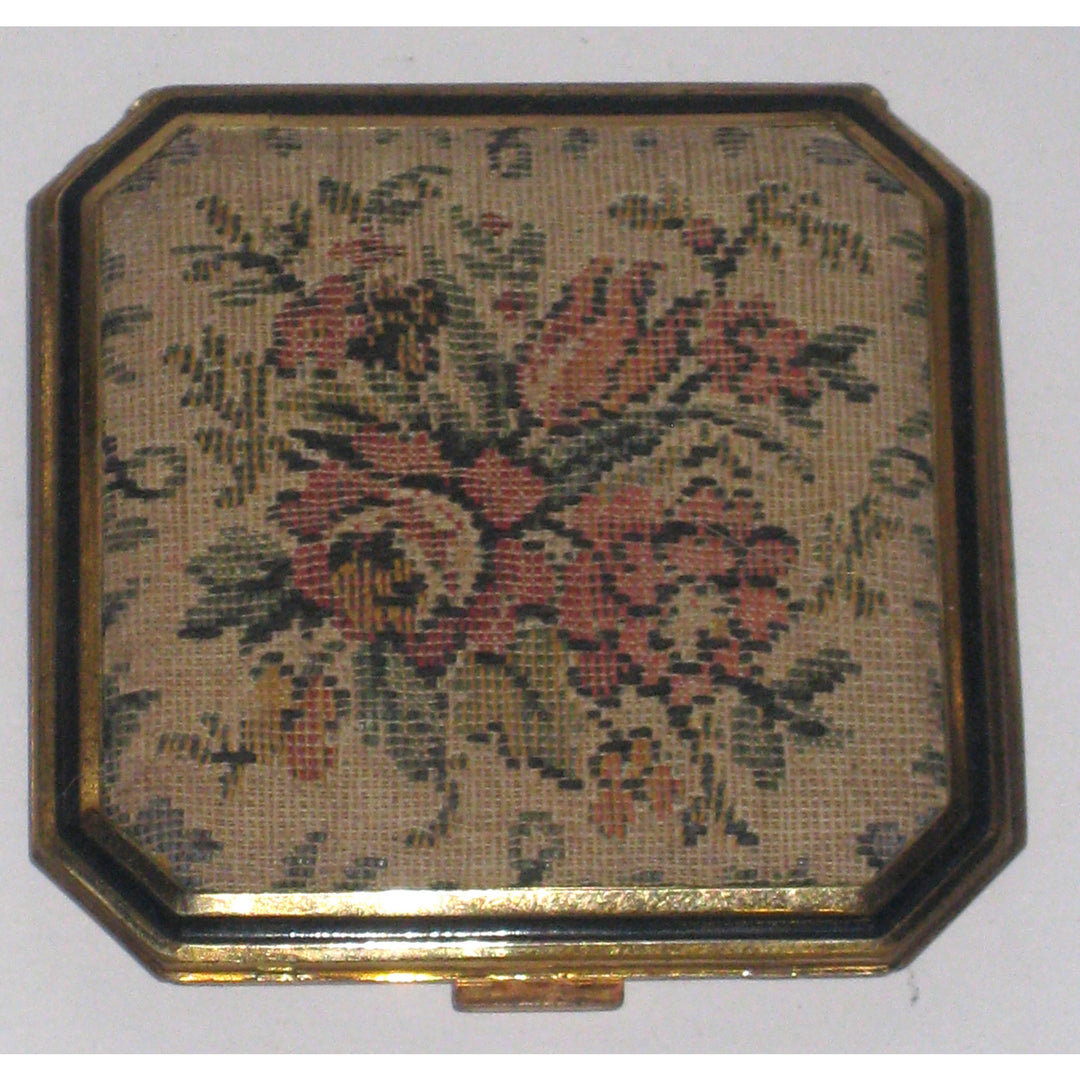 Vintage Tapestry Compact By Elgin American 