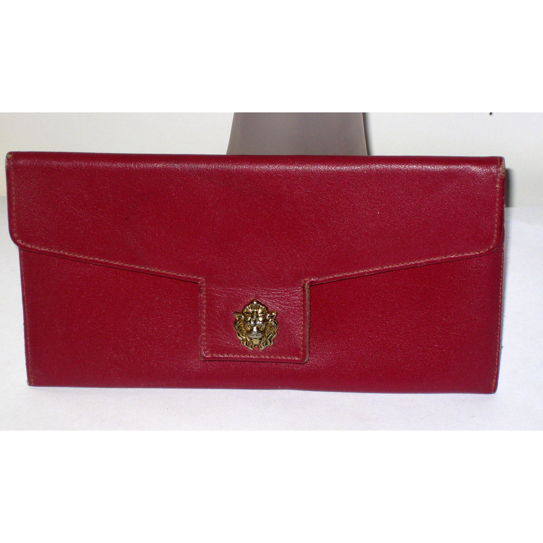 Vintage Red Leather Wallet By Bond Street Original