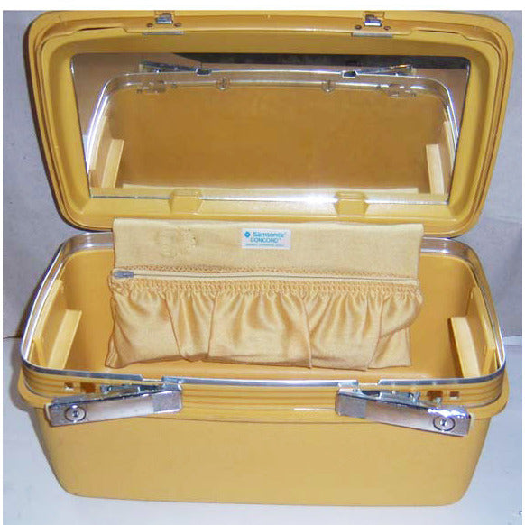 チャイビンテージ　サムソナイト　samsonite トランクケースイエロー Vintage Yellow Mustard Concord Train Case By Samsonite – Quirky Finds